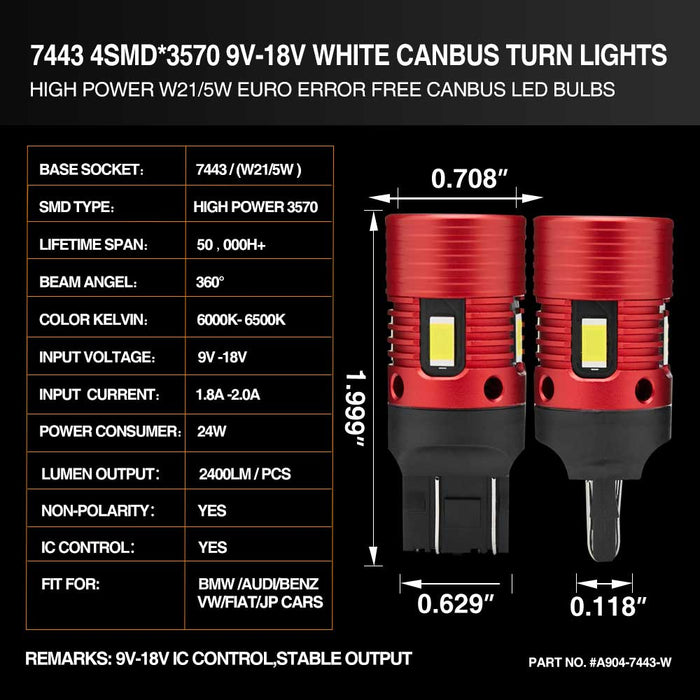 7443 4smd 3570 canbus turn white bulb specifications,7443 led bulb,sylvania 7443,t20 led bulb,7444 bulb,7444na led bulb,w21 bulba,7444 led bulb,7443 led,w21w led bulb,t20 7443,7443 brake light bulb,7443 light bulb,sylvania 7443 bulb,7444 led bulb,7443 tail light bulb,7443 amber bulb,7443 switchback led,7443 red led bulb,7443 brake light,w215w bulb,a904 7443 w215w 7444 4smd 3570 white high power led manufacturer exporter