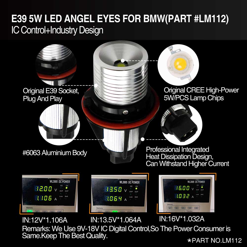 BMW E39 Cree LED Canbus Angel Eyes (Pair)