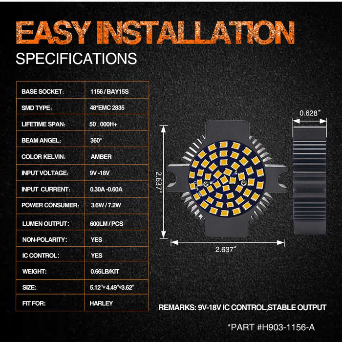 topcity HD flat 1156 bulb specifications,1156 led bulb,1156 led,led turn signal,motorcycle turn signals,blinker light,motorcycle indicators,sequential turn signals,turn signal lights,harley led turn signals,bau15s led,motorcycle led turn signals,motorcycle blinkers,led motorcycle indicators,led blinkers,harley turn signal,kellermann blinkers,led turn signal lights,H903 1156 ba15s 7506 1141 48smd 2835 Amber LED Turn Signal manufacturer exporter