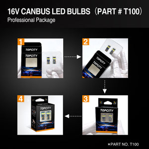 10pcs W5W / T10 LED CANBUS Kfz-Kennzeichenleuchten 15 x 4014 SMD LED 12V  6712K Typ Seitenmarkierungs