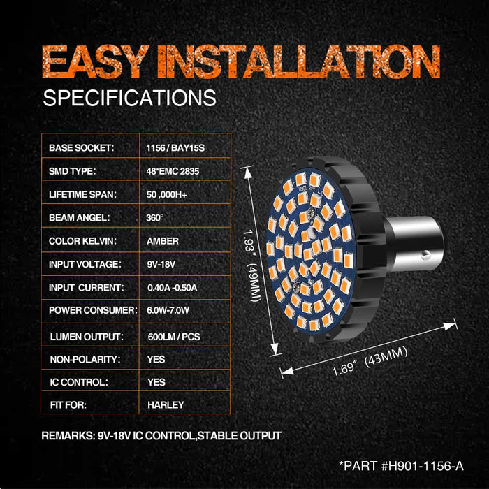 topcity 1156 led turn signal bulbs specifications,1156 bulb,1156 led bulb,1156 led,led turn signal,motorcycle turn signals,blinker light,motorcycle indicators,sequential turn signals,turn signal lights,harley led turn signals,bau15s led,motorcycle led turn signals,motorcycle blinkers,led motorcycle indicators,led blinkers,harley turn signal,kellermann blinkers,led turn signal lights,H901 1156 ba15s 7506 1141 48smd 2835 Amber LED Turn Signal manufacturer exporter