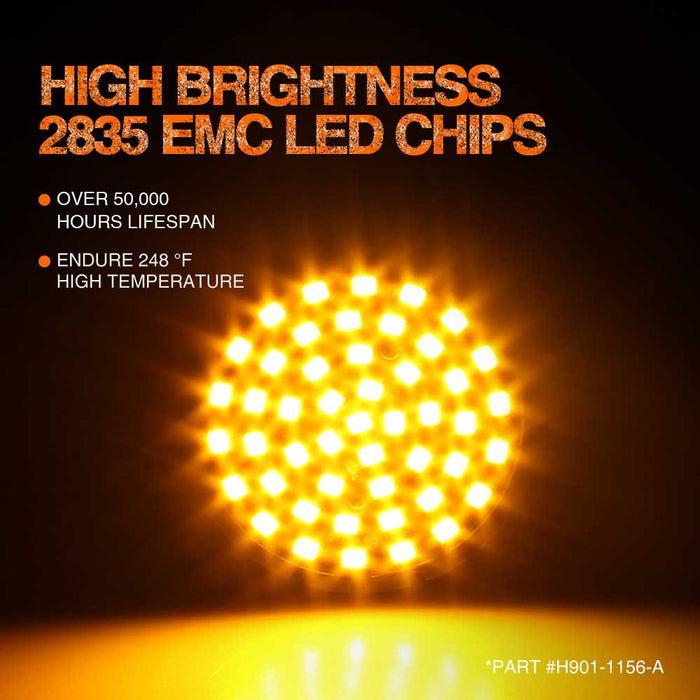 topcity 1156 led turn signal bulbs amber,1156 bulb,1156 led bulb,1156 led,led turn signal,motorcycle turn signals,blinker light,motorcycle indicators,sequential turn signals,turn signal lights,harley led turn signals,bau15s led,motorcycle led turn signals,motorcycle blinkers,led motorcycle indicators,led blinkers,harley turn signal,kellermann blinkers,led turn signal lights,H901 1156 ba15s 7506 1141 48smd 2835 Amber LED Turn Signal manufacturer exporter