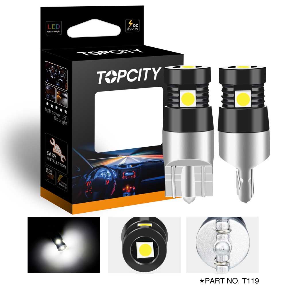 T10 2825 W5W 168 194 LED Bulbs Error Free CAN-bus Adapters Kit For Eur —  iJDMTOY.com