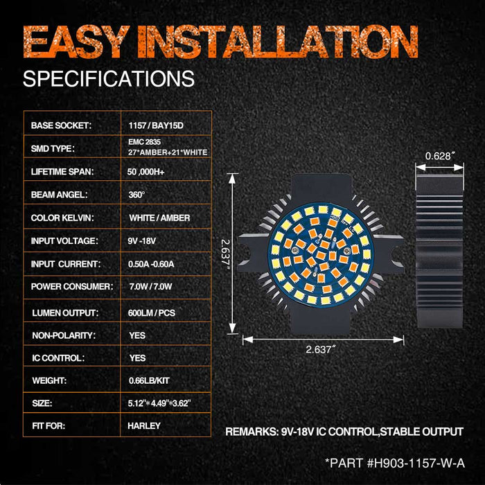 topcity 1157 bulb 48smd white and amber flat style,1157 led bulb,1157 led,led turn signal,motorcycle turn signals,blinker light,motorcycle indicators,sequential turn signals,turn signal lights,harley led turn signals,bay15d led,motorcycle led turn signals,motorcycle blinkers,led motorcycle indicators,led blinkers,harley turn signal,kellermann blinkers,led turn signal lights,H902 1157 bay15d 1493 2057 2357 2397 7528 48smd 2835 white Amber LED Turn Signal manufacturer exporter