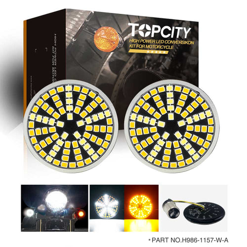 topcity h986 1157 bulb white+amber led turn signals bulbs,1157 led bulb,1157 led,led turn signal,motorcycle turn signals,blinker light,motorcycle indicators,sequential turn signals,turn signal lights,harley led turn signals,bay15d led,motorcycle led turn signals,motorcycle blinkers,led motorcycle indicators,led blinkers,harley turn signal,kellermann blinkers,led turn signal lights,H902 1157 bay15d 1493 2057 2357 2397 7528 48smd 2835 white Amber LED Turn Signal manufacturer exporter